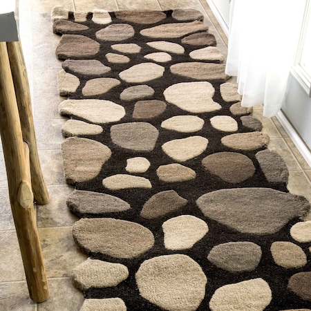 Nuloom Hand Tufted Pebbles Area Rug 2ft 6in x 6ft PB01C-2606